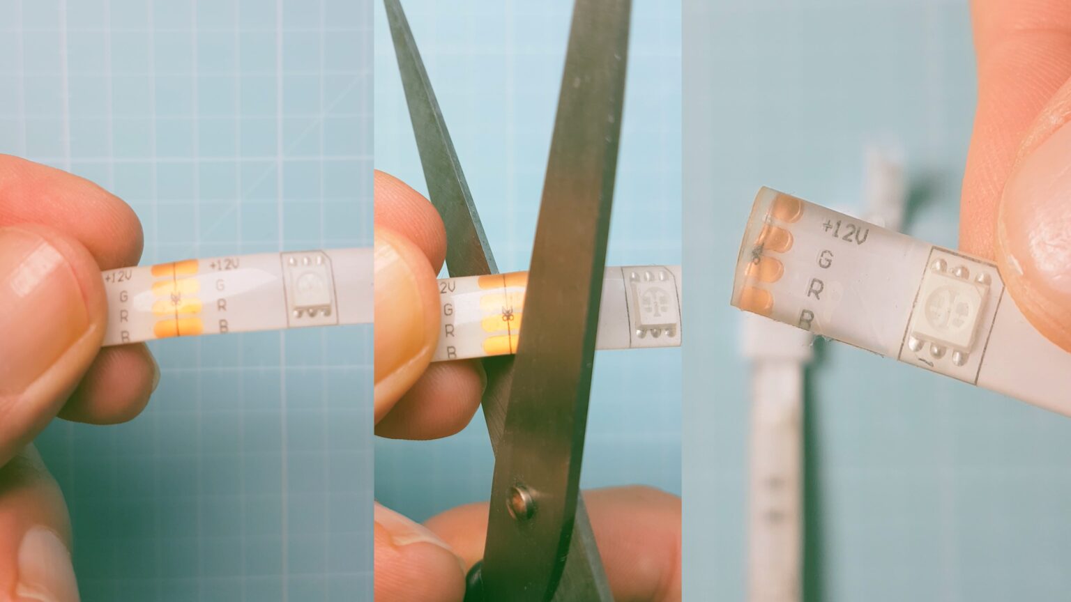 Comment couper un ruban LED et relier les rubans LED TUTO