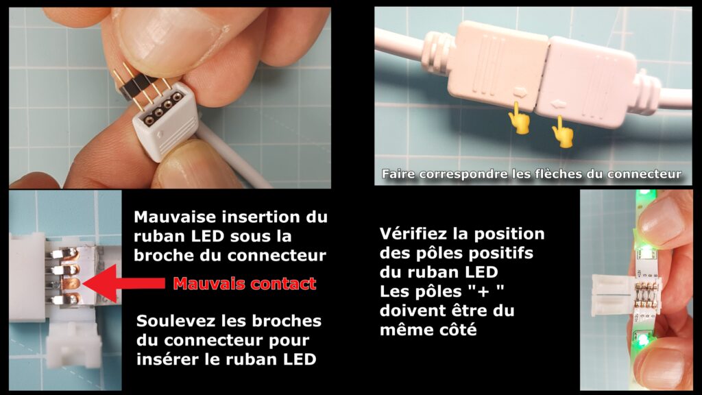 Ruban LED en panne qui ne sallume plus. Comment réparer un ruban LED 