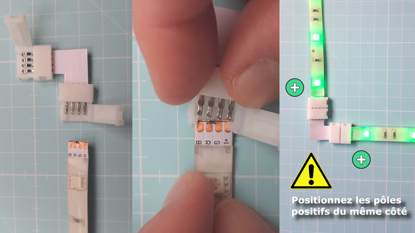 Comment couper un ruban LED et relier les rubans LED TUTO